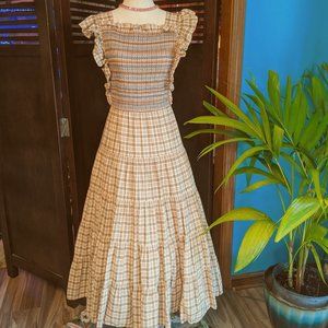 DOEN Arbor Midi Dress in Austin Plaid SML